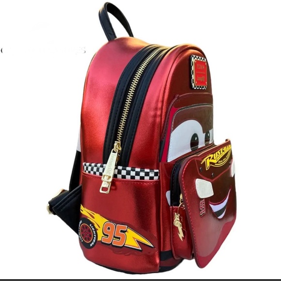 24HR DROP ⬇️ Loungefly Lightning McQueen Exclusive backpack - Picture 3 of 4